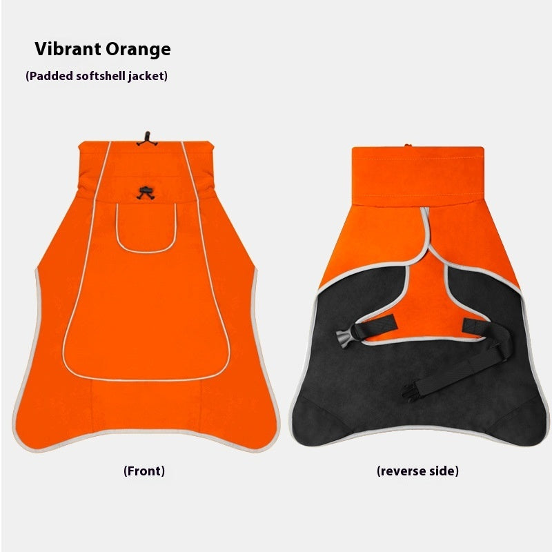 Veste-coquille pour chien  Vêtements imperméables et anti-pluie, manteau trench à double usage pour grands animaux.