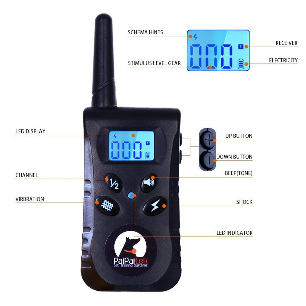 Collier de dressage pour chien anti - shock