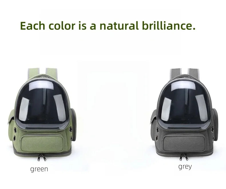 Sac à dos transparent pour animaux de compagnie, accessoire idéal pour chat, sac à bandoulière pour animaux de compagnie en extérieur