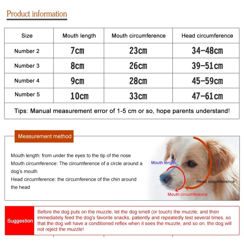 Muselière anti-morsure en cuir et métal réglable