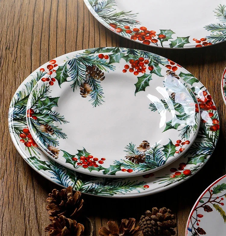 set assiettes de nöel pour chiens et chats