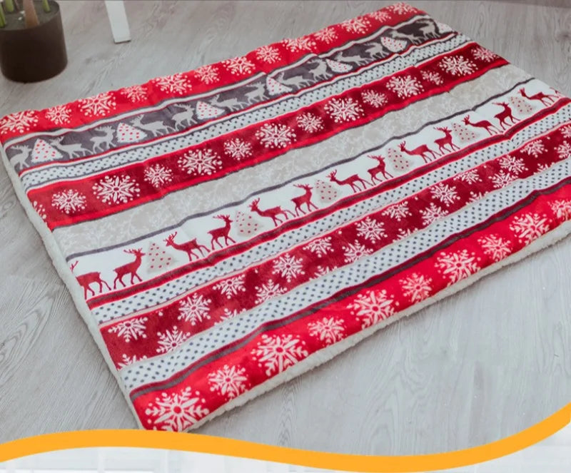 Tapis, couverture de Noel pour chien, couverture imprimé