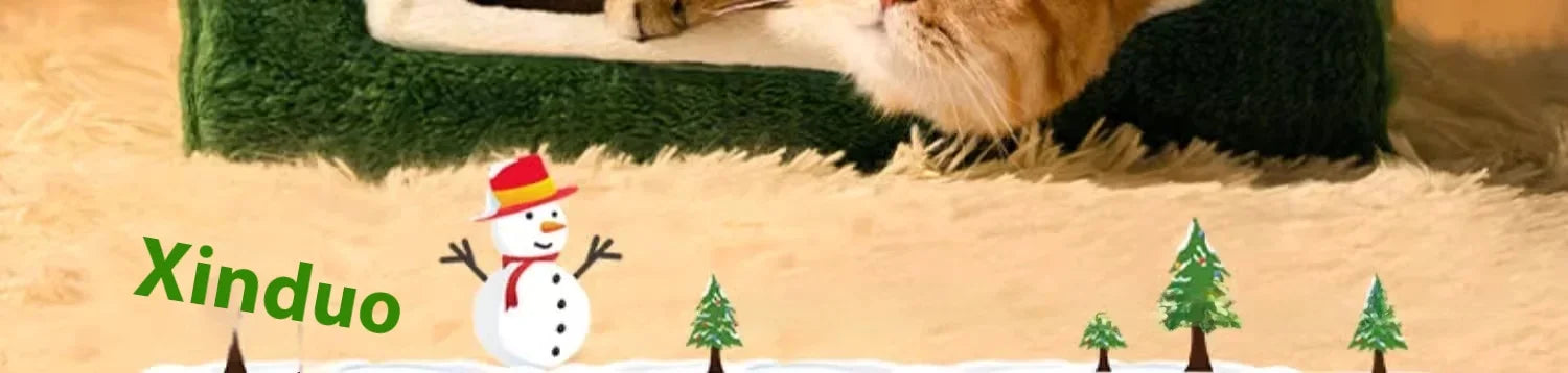 Maisonnette de Noel pour animaux de compagnie