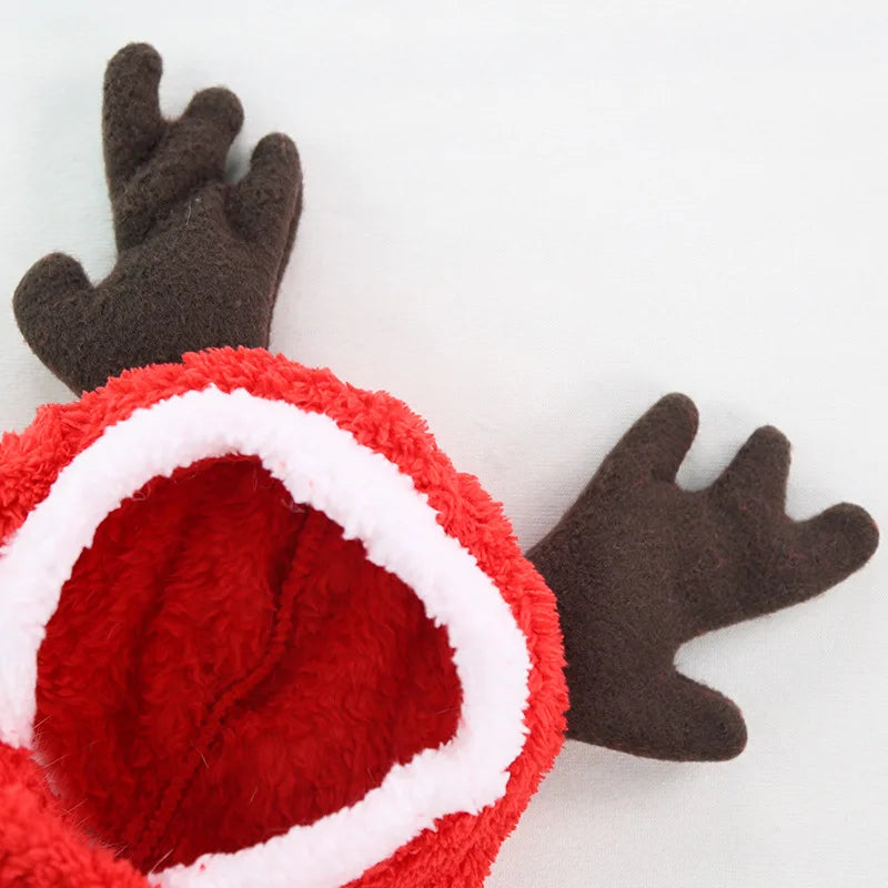 Veste / costume de noel en forme d'élan pour chien