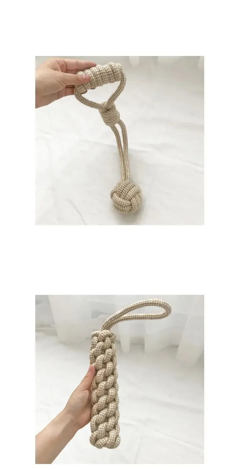 Jouets interactifs à nœuds pour chiens et chats