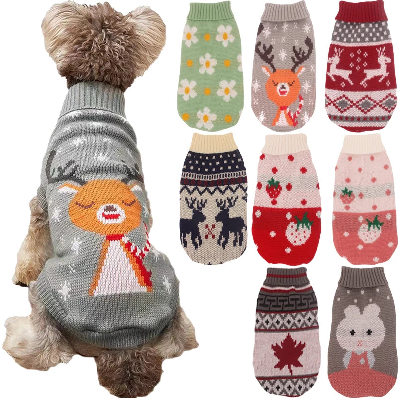 Vêtements chauds de Noël pour chiens et chats