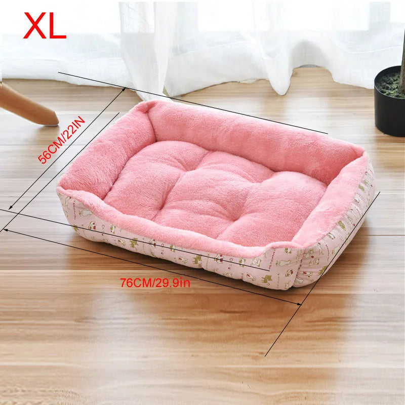 Tapis de couchage doux et chaud pour niche de chien