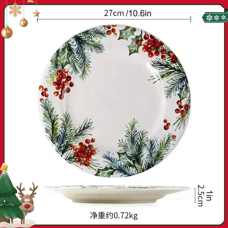 set assiettes de nöel pour chiens et chats
