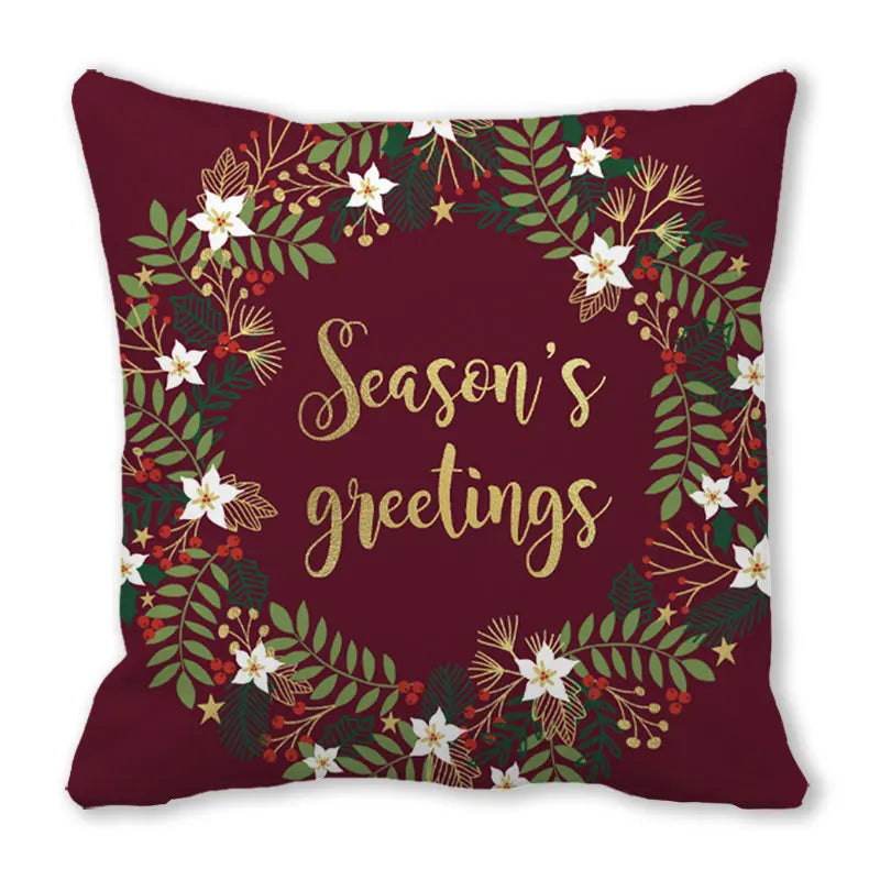 Housses de coussin imprimé en peluche