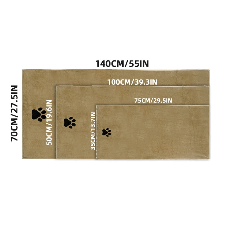 Serviette de bain pour chien