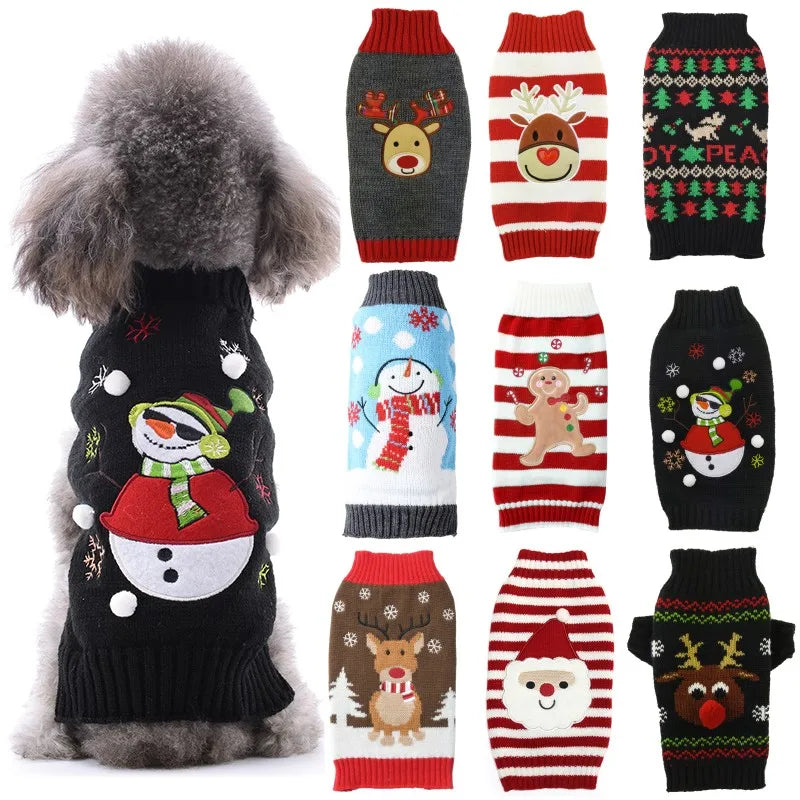 Vêtements chauds de Noël pour chiens et chats