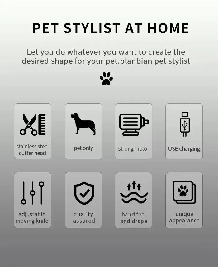 Tondeuse rechargeable pour chien