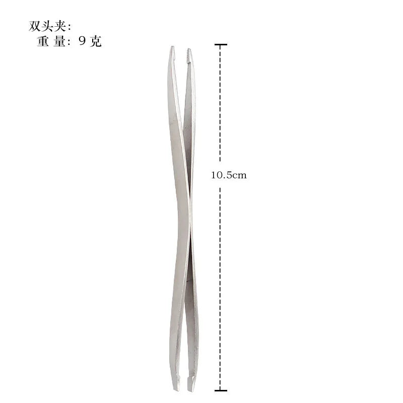 Ensemble d'outils anti-puces, pinces et crochets à gratter en acier inoxydable de qualité pour animaux de compagnie (chats et chiens)