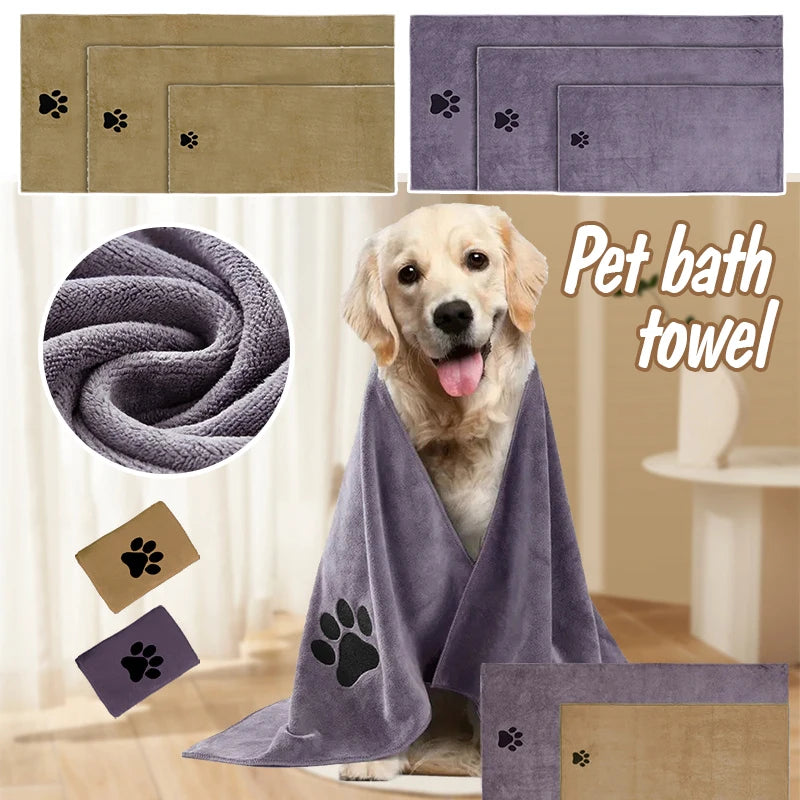 Serviette de bain pour chien
