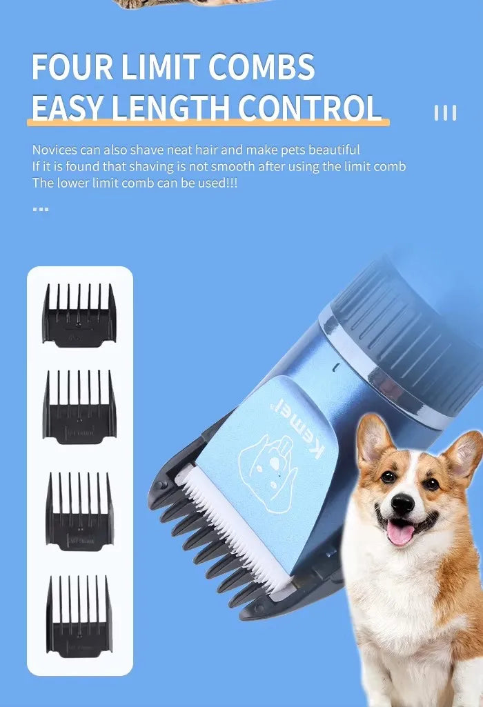 Tondeuse à cheveux et poils pour chien rechargeable