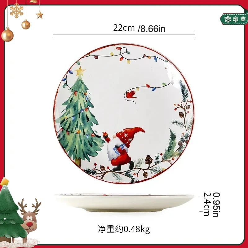 set assiettes de nöel pour chiens et chats