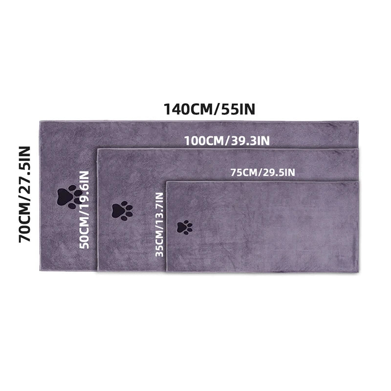 Serviette de bain pour chien