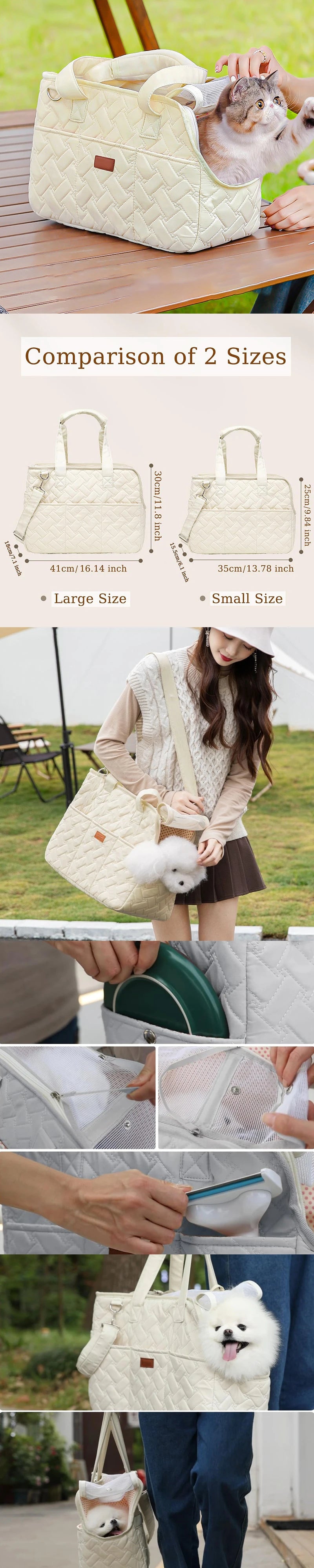 Incroyable sac de transport à la main ou bandouillère pour chien