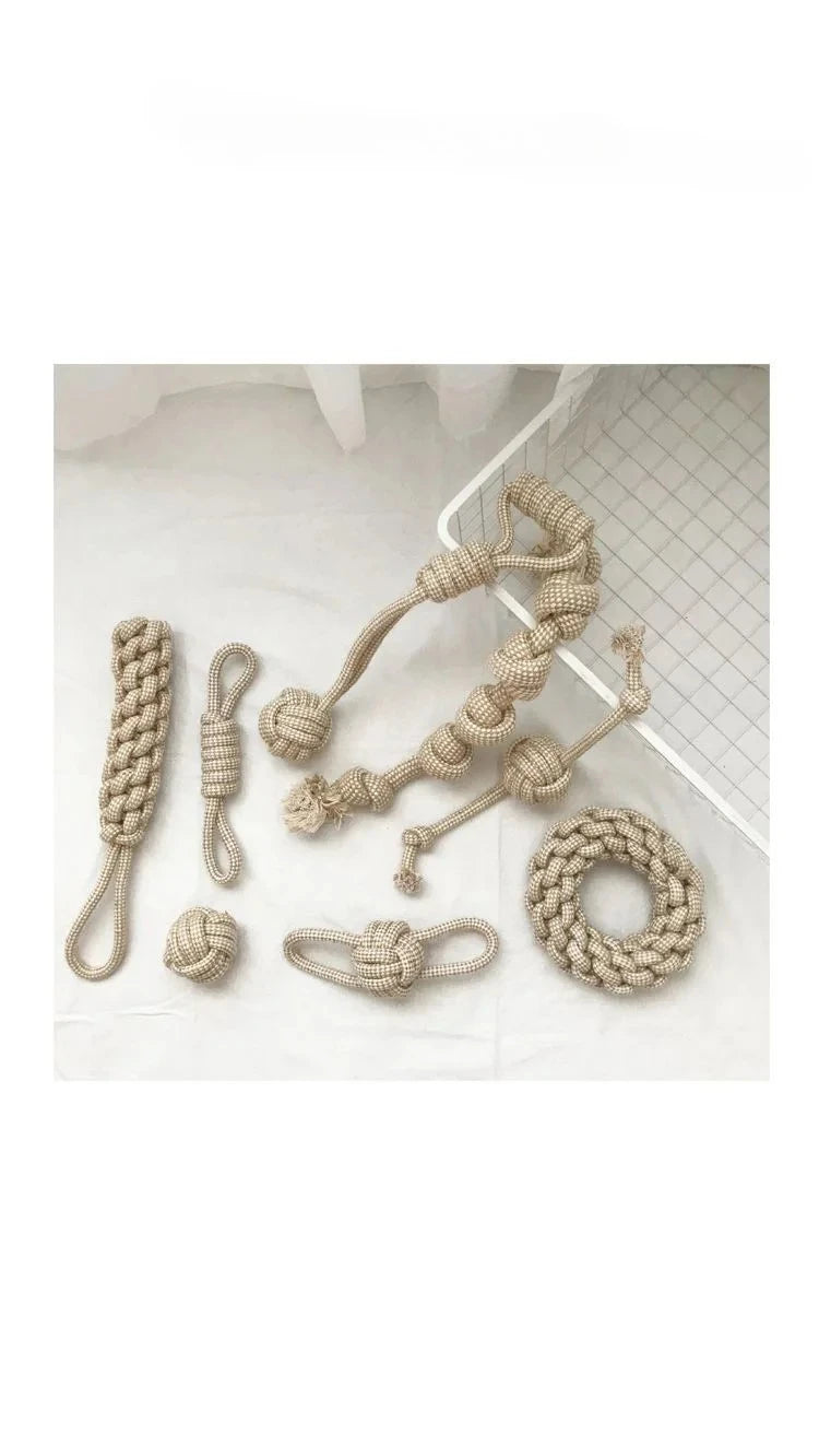 Jouets interactifs à nœuds pour chiens et chats