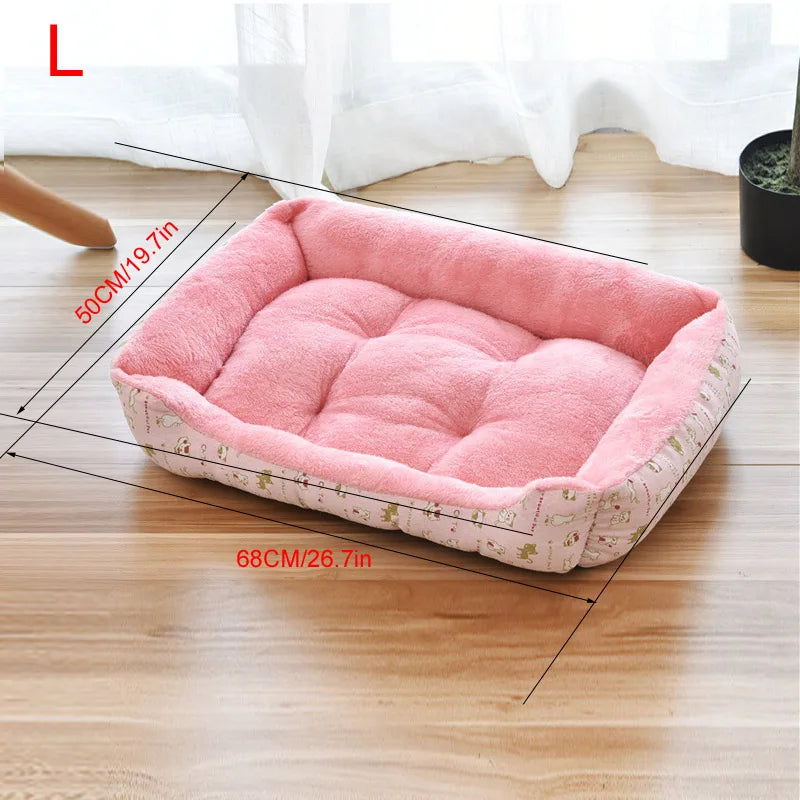 Tapis de couchage doux et chaud pour niche de chien
