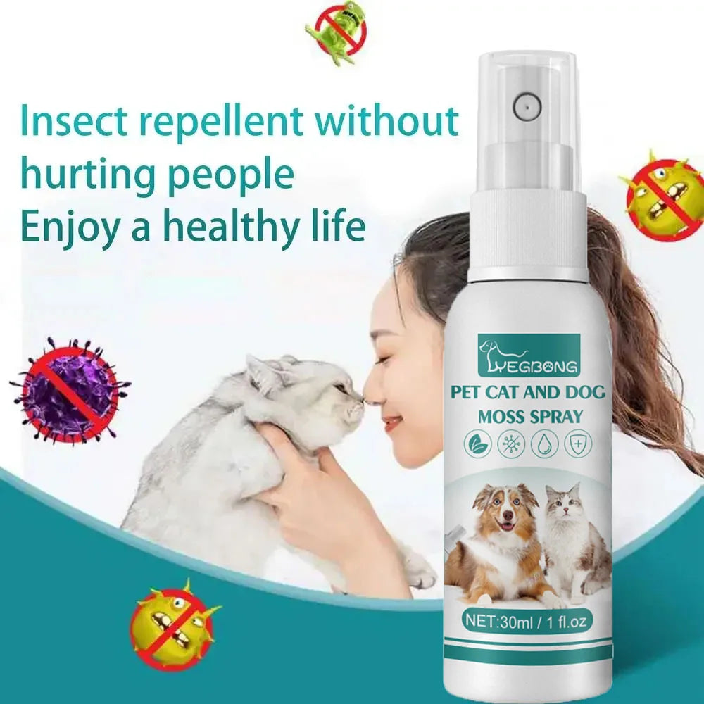 Spray anti-puces et anti-poux Pet Expel 30 ml - Traitement rapide et pratique contre les puces et les tiques pour chiens et chats - Produits de santé animale