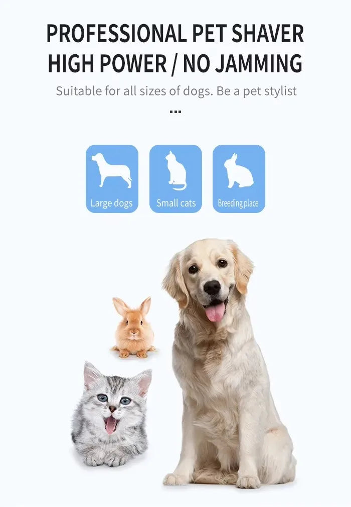 Tondeuse à cheveux et poils pour chien rechargeable