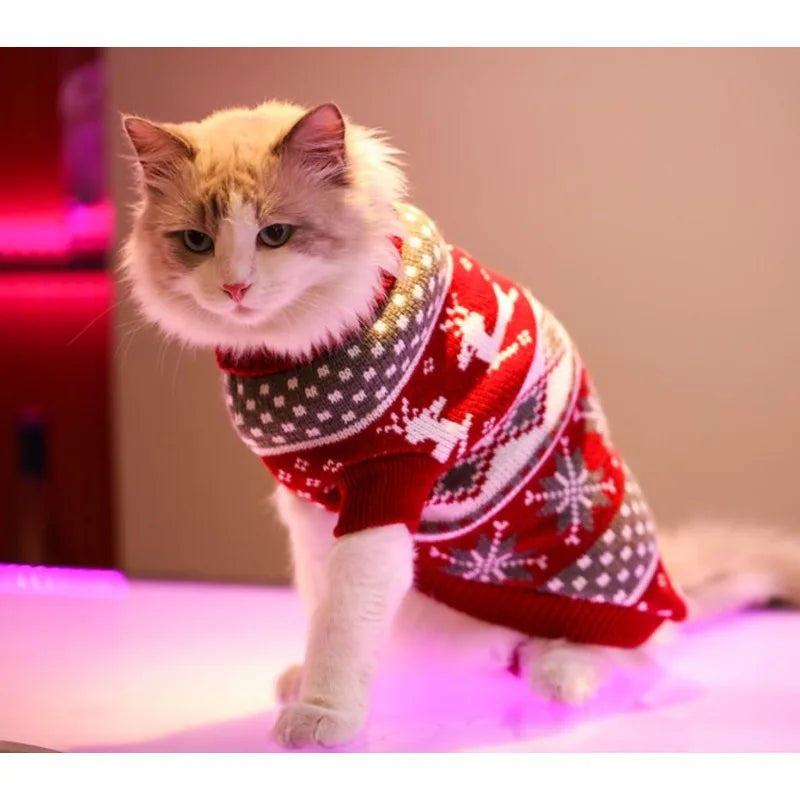 Vêtements chauds de Noël pour chiens et chats