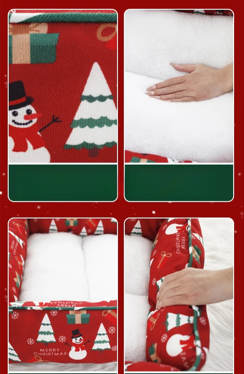 Canapé lit de noêl pur chiens et chats