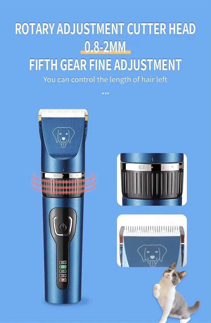 Tondeuse à cheveux et poils pour chien rechargeable