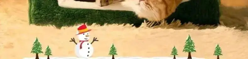 Nid d'hiver de nöel fermé pour chats et chiens