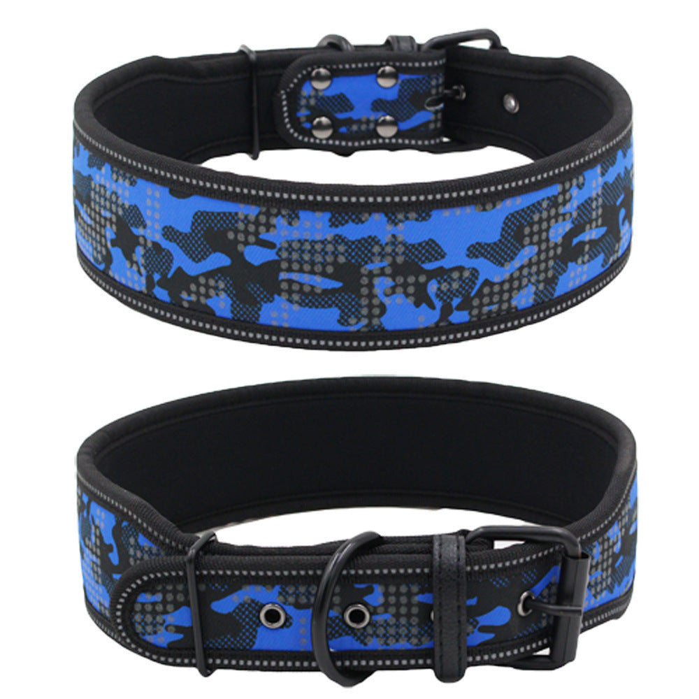 Collier pour chien camouflage réfléchissant et confortable
